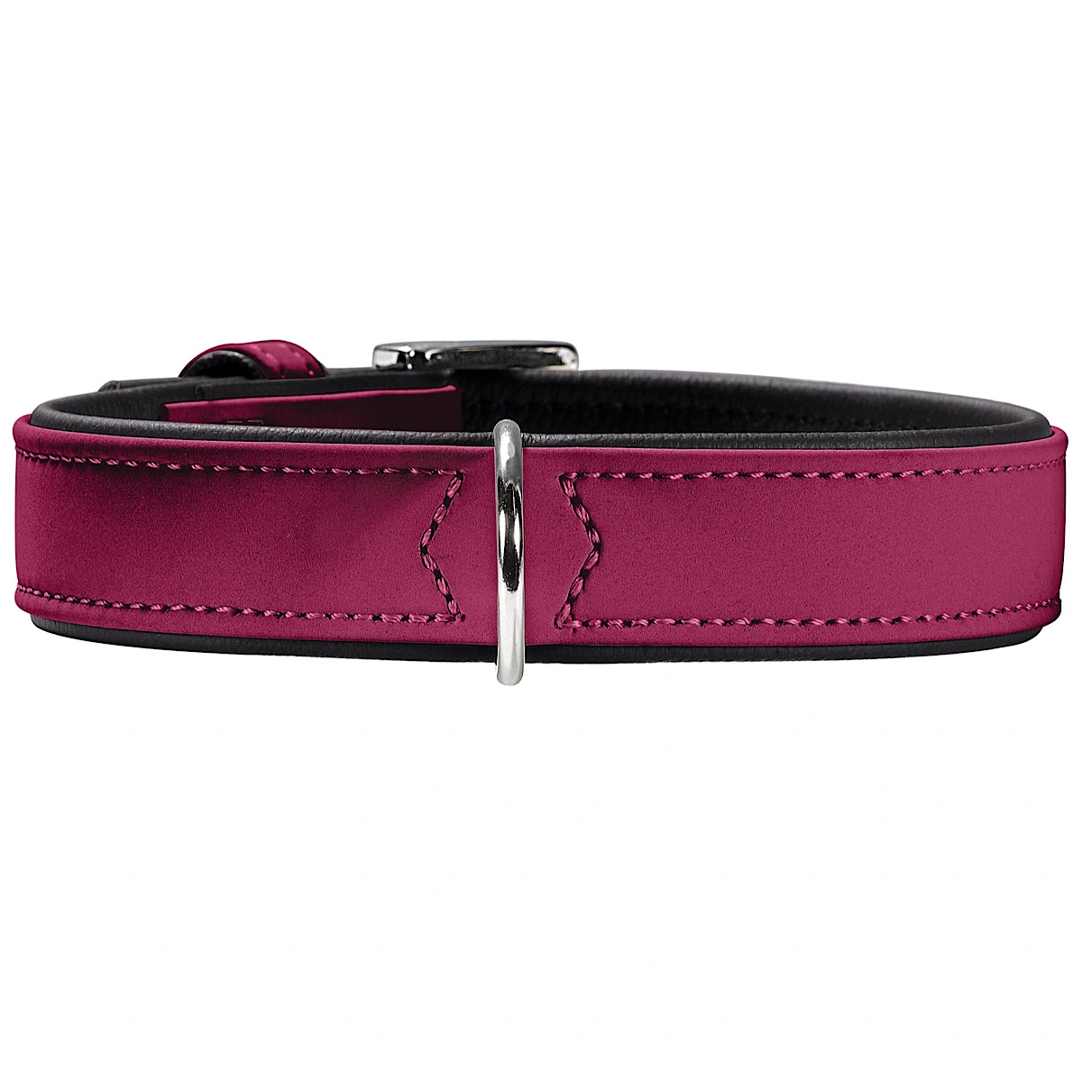 Hunter Softie hundehalsbånd 55 cm hindbær - 42-50 cm indstilling